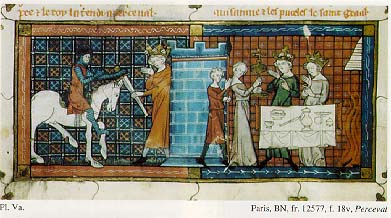 Paris BN fr. 12577, f. 18v,
              Perceval