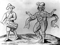 Renaissance actors (engraving)