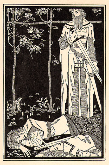 Mac Harshberger, [Mark] Watched
        Them as They Lay (1927 illustration to Bedier's Romance of
        Tristan and Iseult)