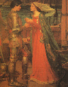 John Waterhouse, Tristram
                and Isolde Sharing the Potion (1916)