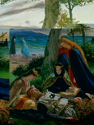 The Three Queens and the Dying Arthur